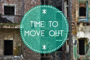 Time to move out new beginning, concept